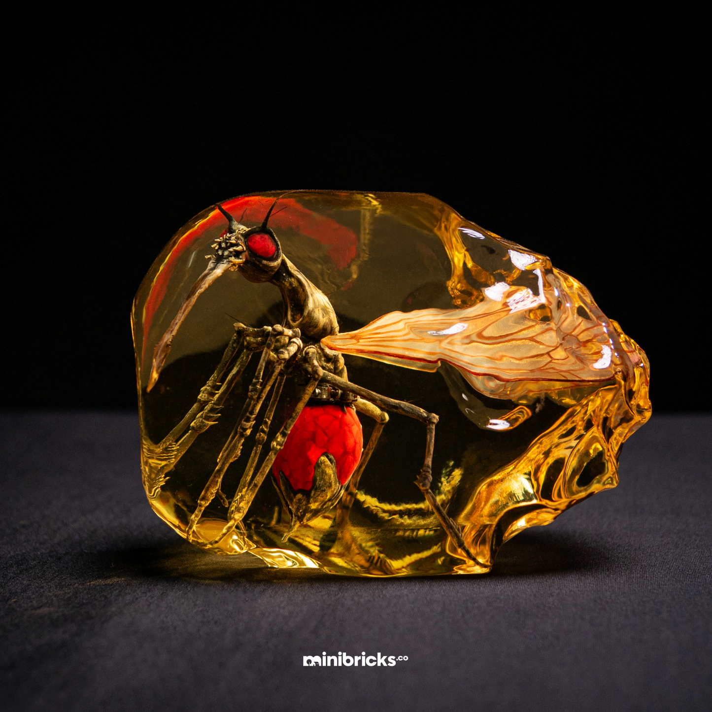 Prehistoric mosquito in amber