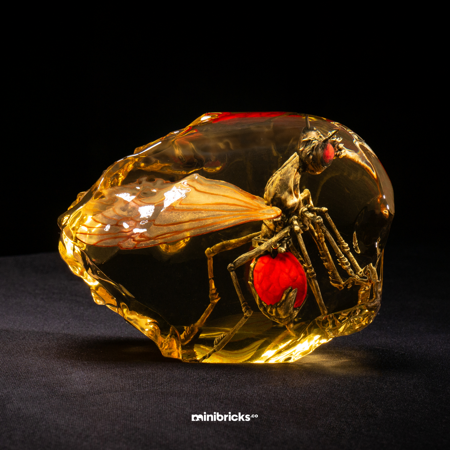 Prehistoric mosquito in amber