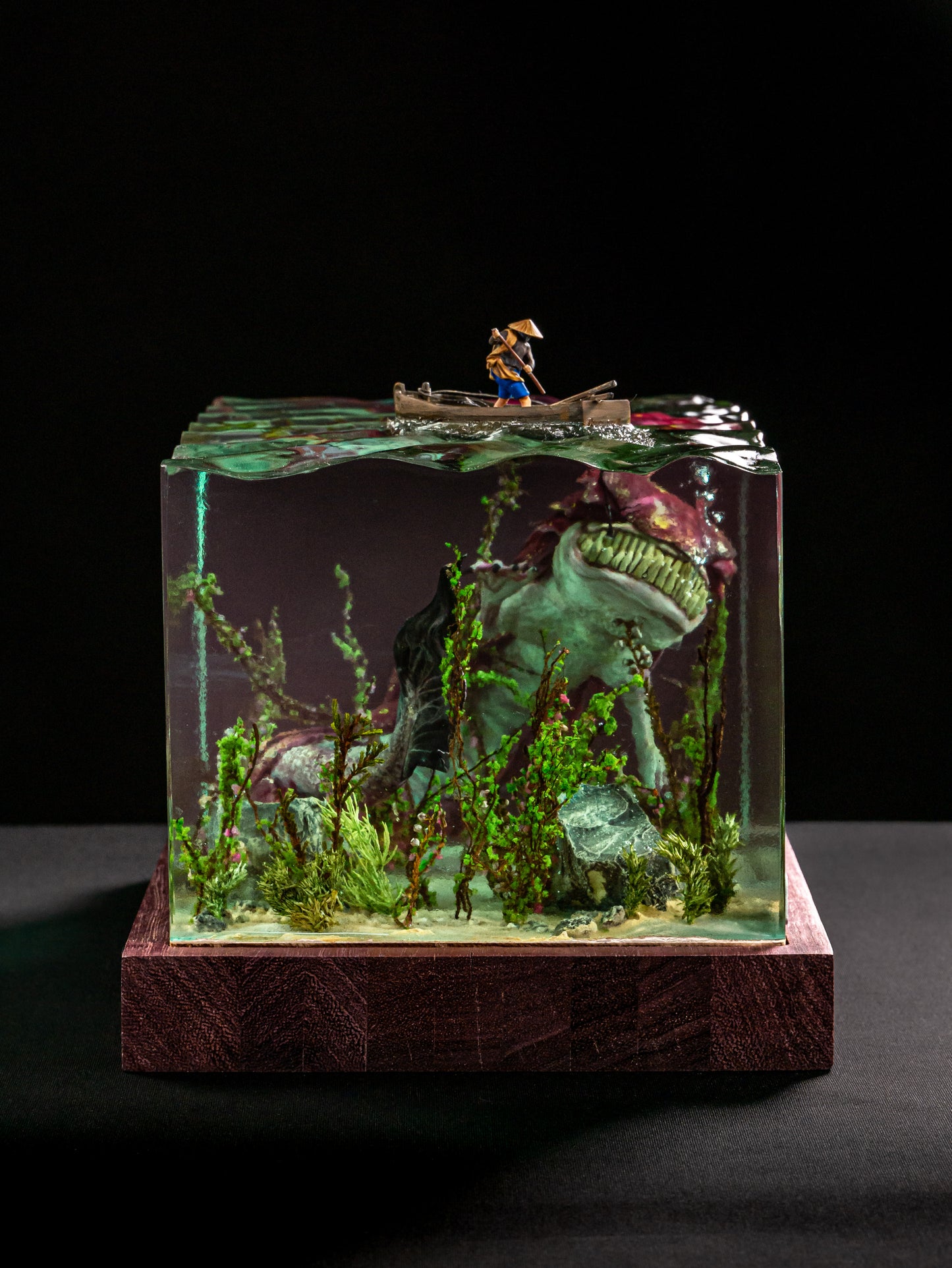 Fisherman and Underwater monster